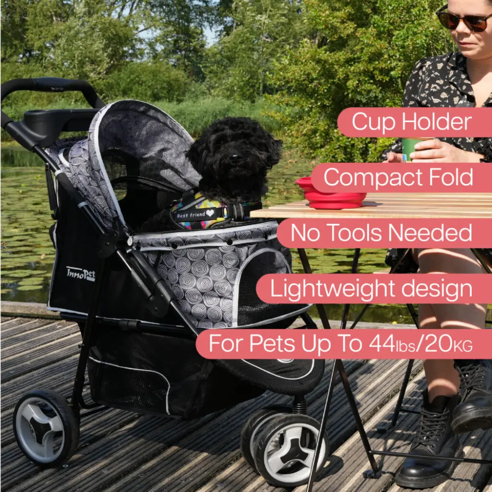 InnoPet® Allure Onyx Hundebuggy - Funktionen