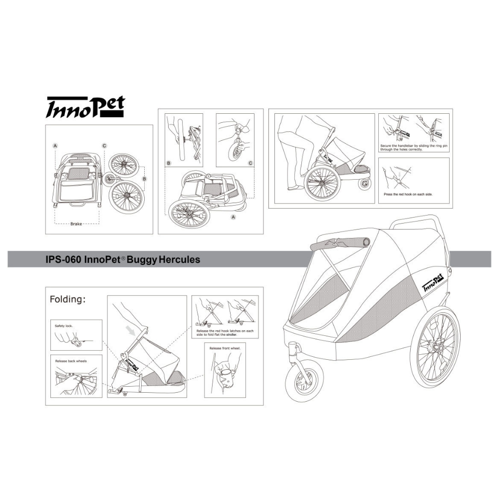InnoPet Hercules Hundebuggy Aufbauanleitung