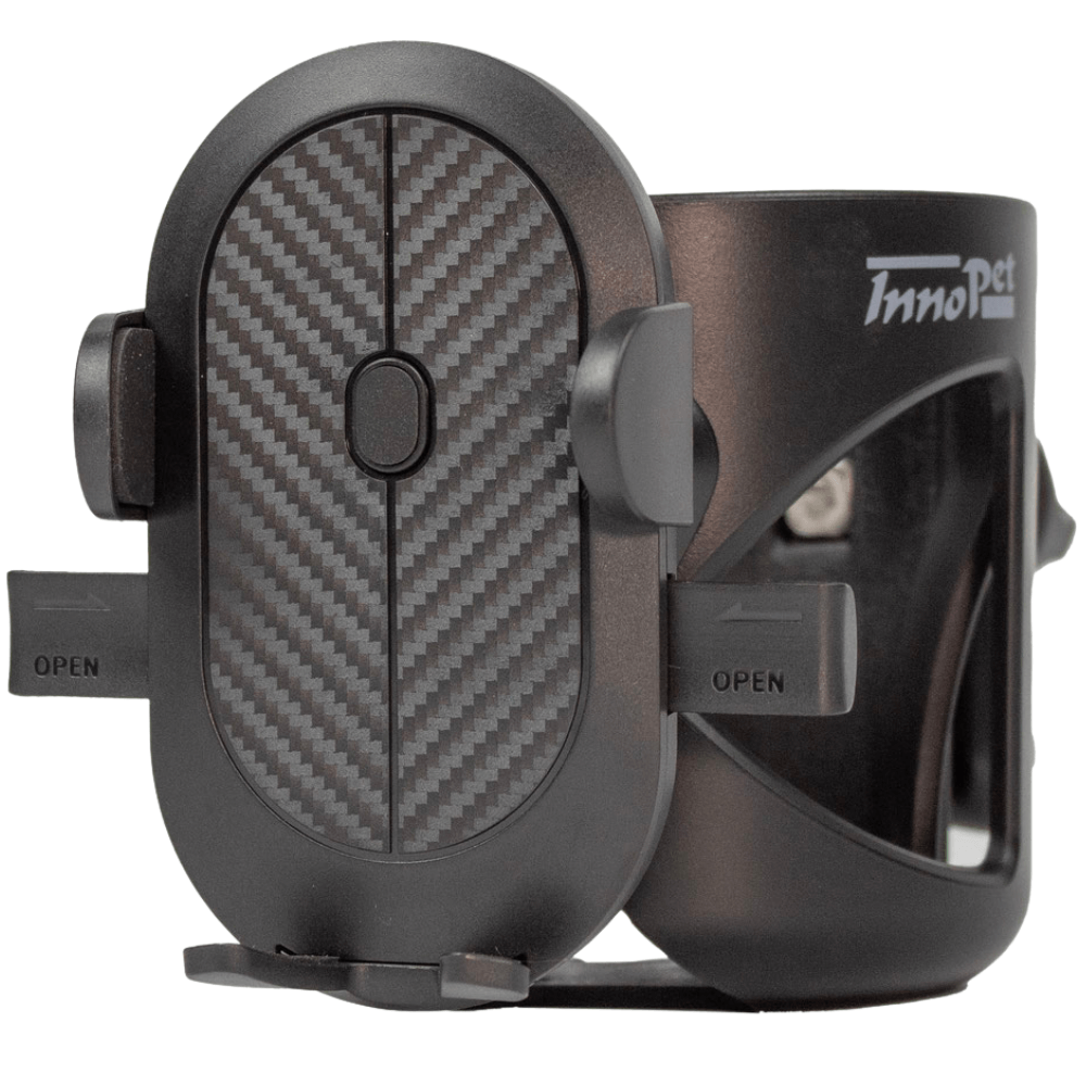 Smartphone- und Becherhalter auf Hochkant gedreht