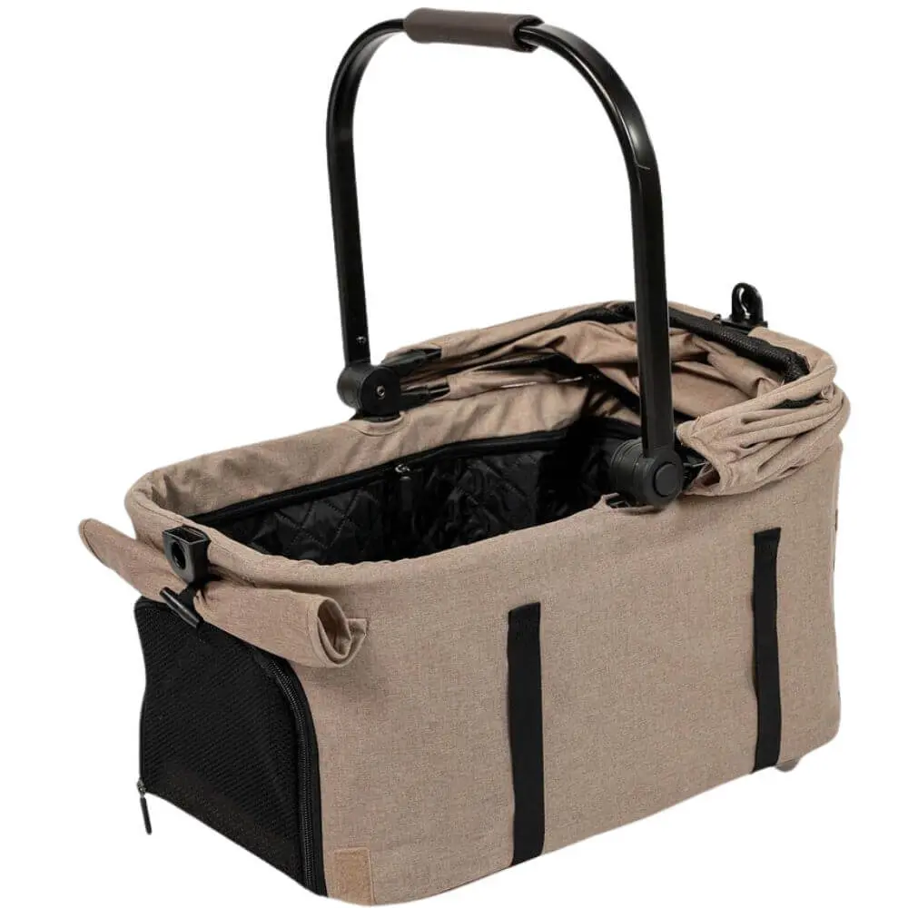 InnoPet® Nomad Hundebuggy beige - Hundetasche Verdeck unten