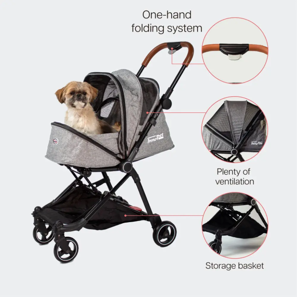 InnoPet® City Hundebuggy grau - Details