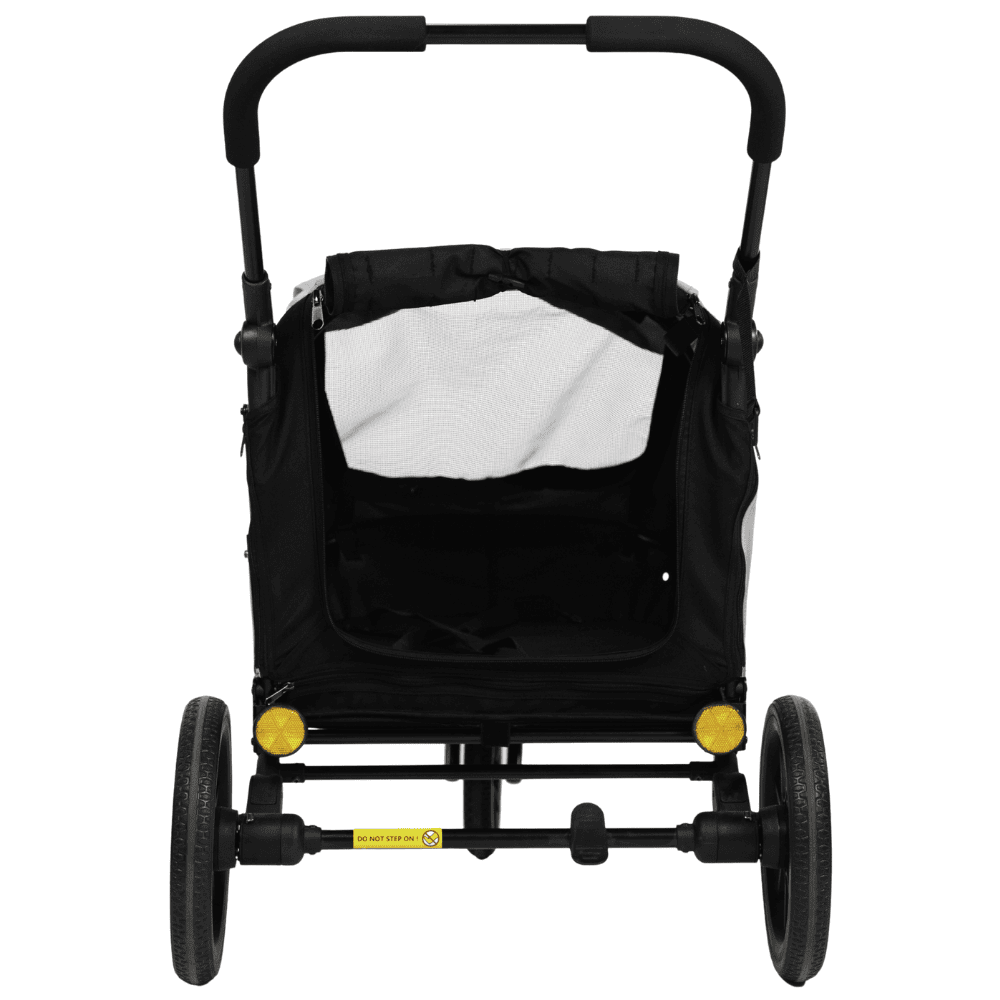 InnoPet Hundebuggy Noah grau - Hinten offen