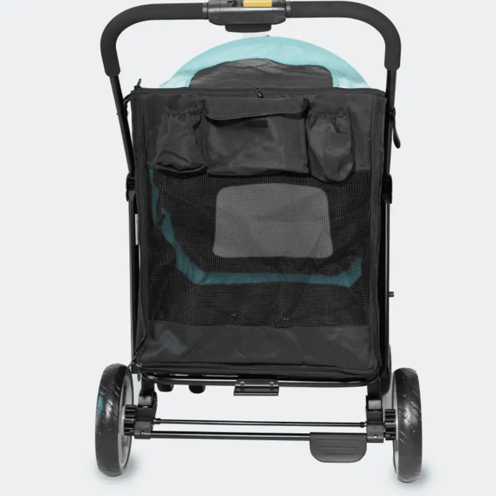 InnoPet® Mammut Hundebuggy blau/schwarz - Hinteransicht