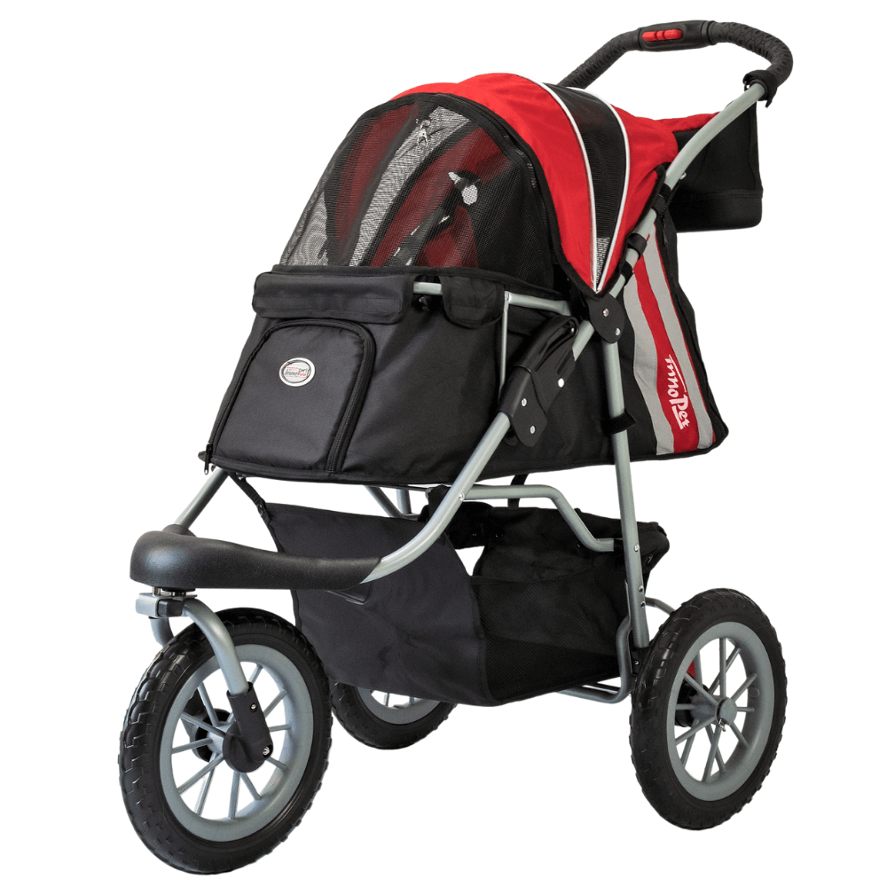 InnoPet® Comfort EFA ECO Hundebuggy schwarz rot