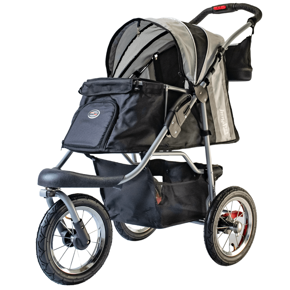 InnoPet® Comfort Air ECO Hundebuggy schwarz grau