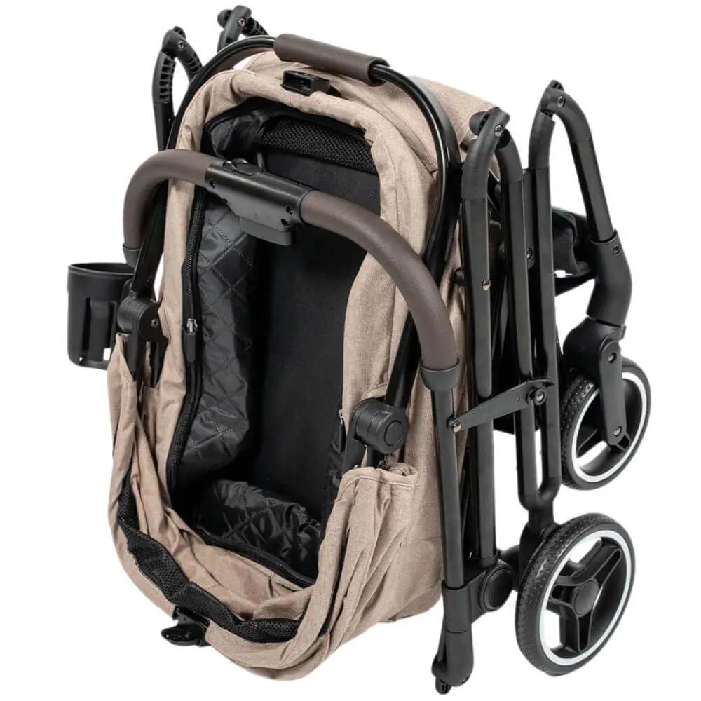 InnoPet® Nomad Hundebuggy beige geklappt