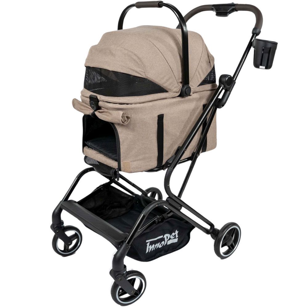 Hundebuggy Nomad mit geöffnetem Meshfenster