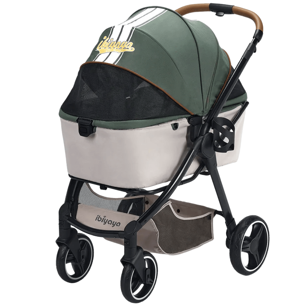 Ibiyaya® Retro Luxe Soft Sage Hundebuggy salbeigrün