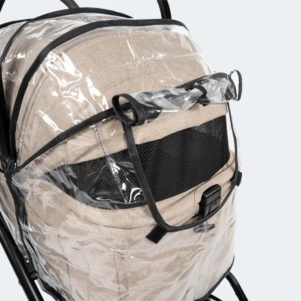 InnoPet® Nomad Hundebuggy beige - Detailansicht Regenhaube