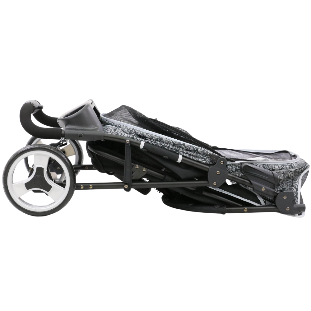 InnoPet® Allure Onyx Hundebuggy geklappt grau
