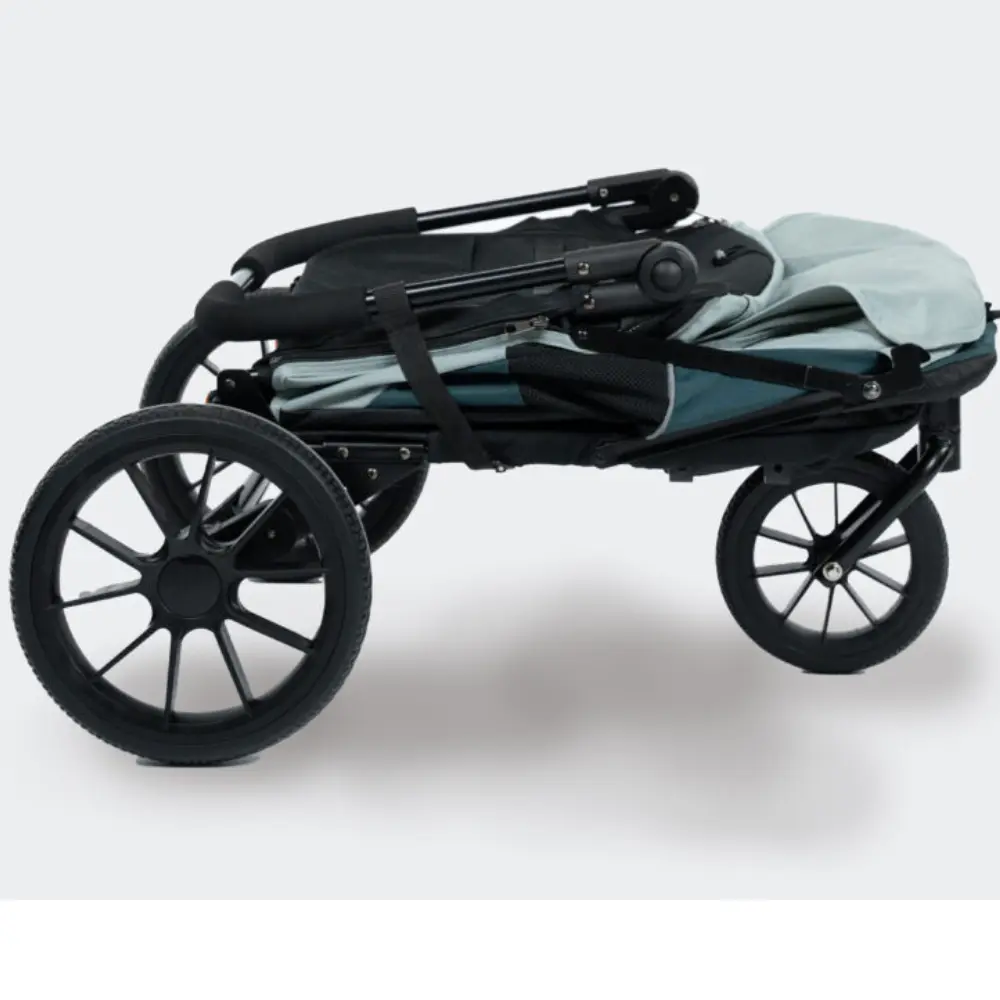 InnoPet® Noah Hundebuggy grün geklappt