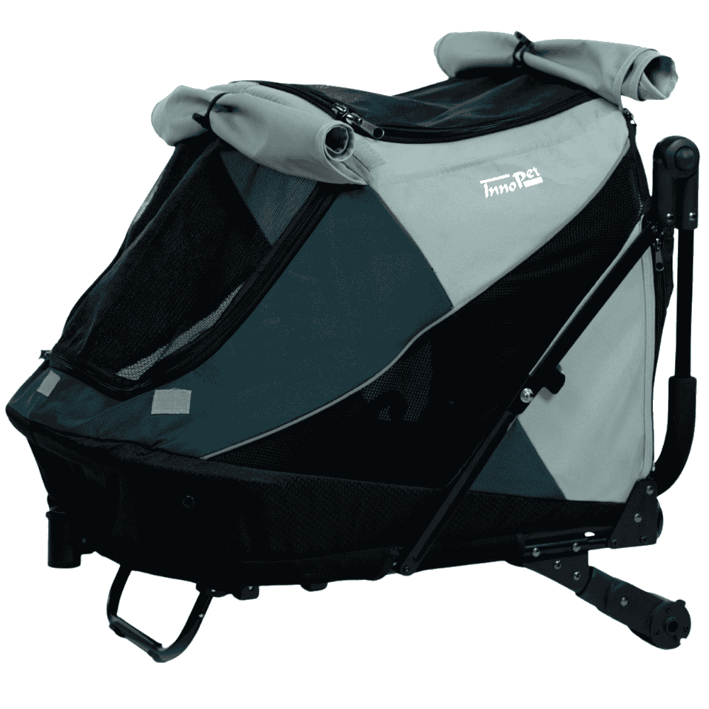 Hundebuggy Noah von InnoPet für kleinere Hunde grün als Box