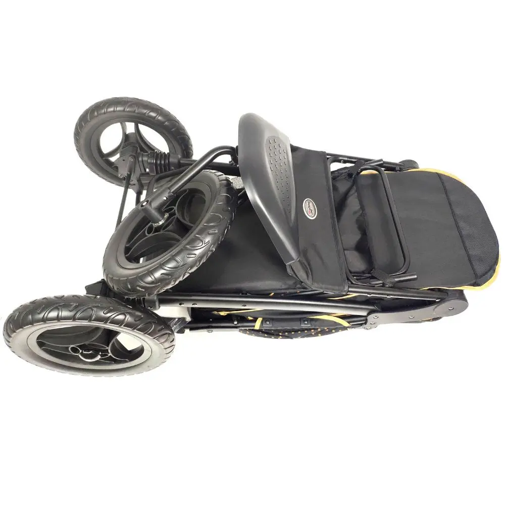 InnoPet® Adventure Hundebuggy schwarz/gold geklappt