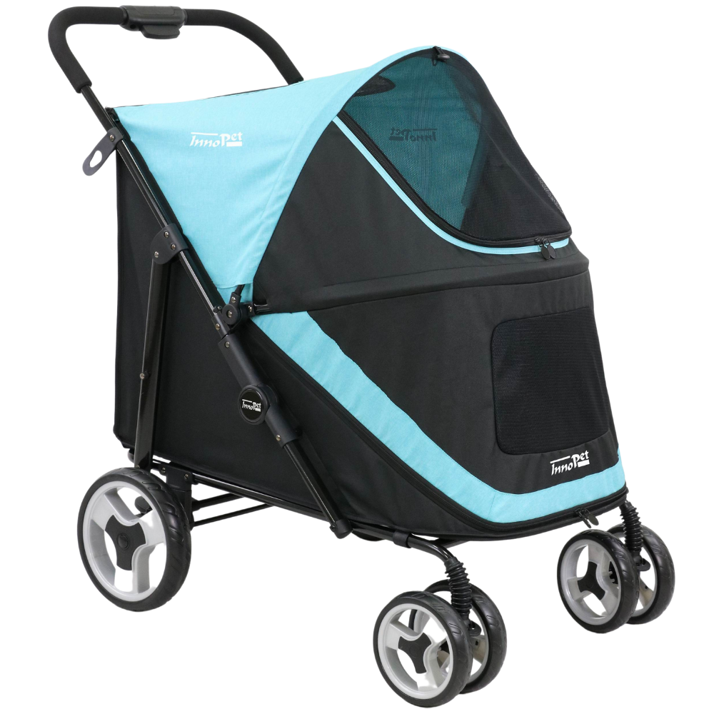 InnoPet® Mammut Hundewagen für große Hunde blau schwarz