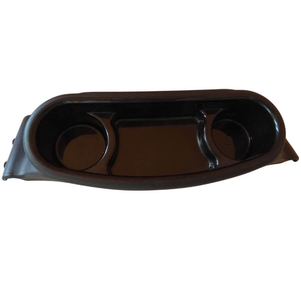 Getränkehalter für zwei Getränke und einen Snack schwarz