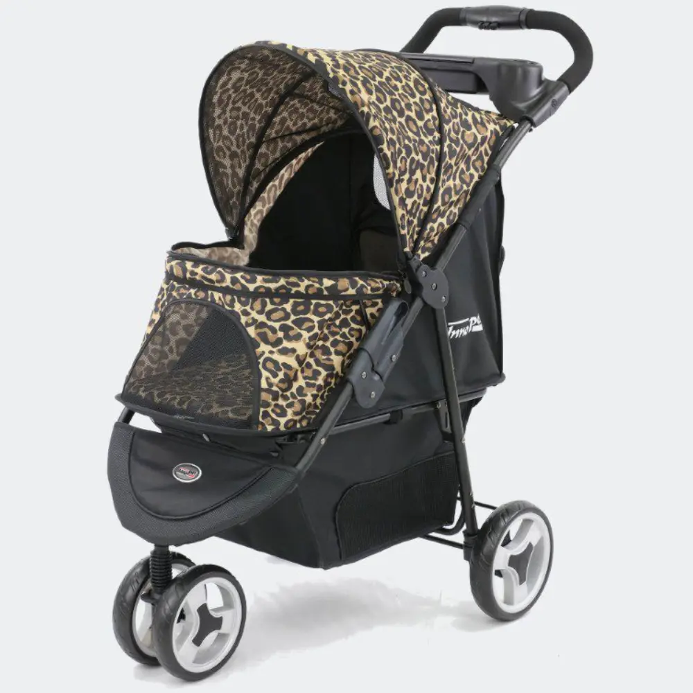 InnoPet® Allure Cheetah Hundebuggy mit offenem Verdeck