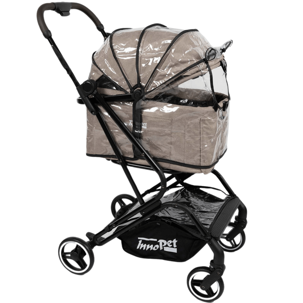 Regenhaube Nomad transparent auf Hundebuggy