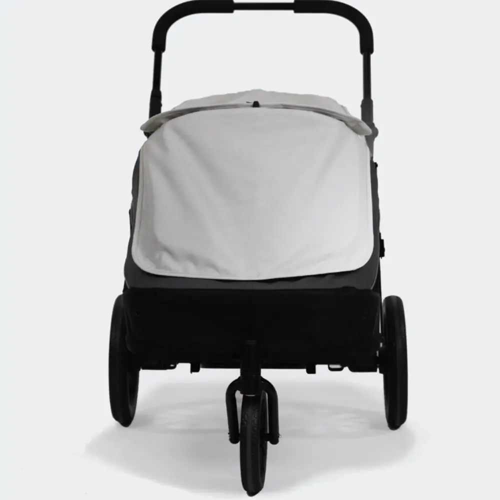 InnoPet® Noah Hundebuggy grau - Verdunklung unten