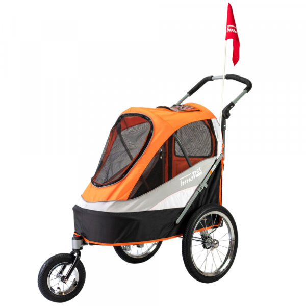 InnoPet® Sporty Trailer Hundebuggy orange schwarz